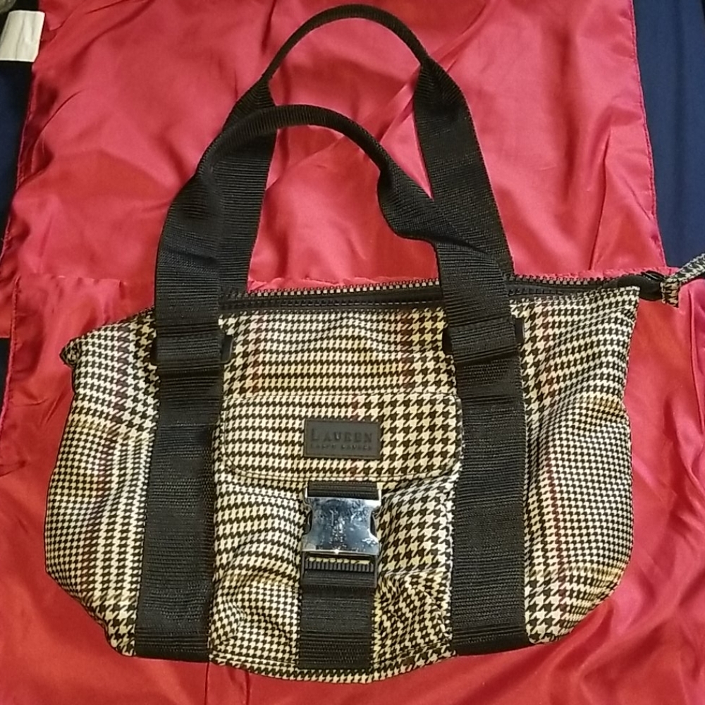 🦋Ralph Lauren Houndstooth Bag